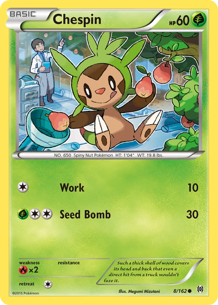 Chespin #8 BREAKthrough Pokemon card