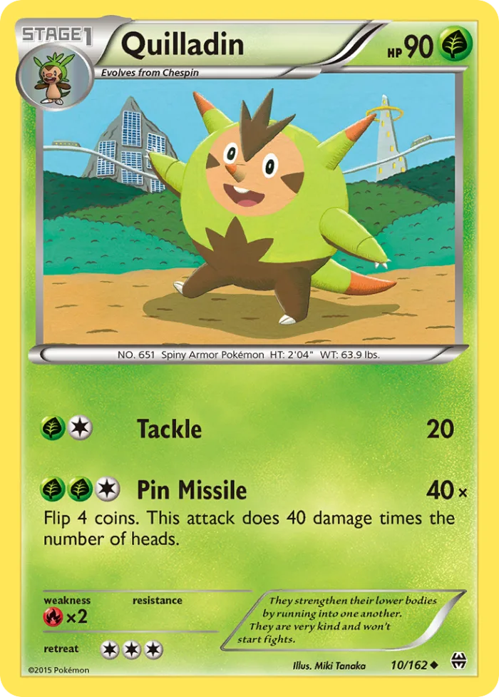 Quilladin #10 BREAKthrough Pokemon card