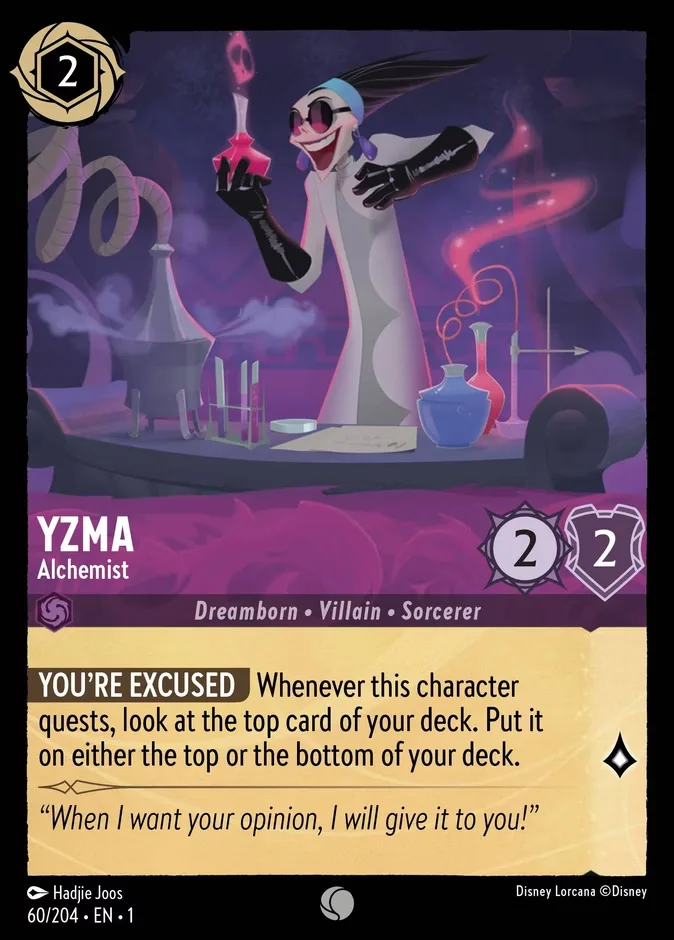 Yzma #60 The First Chapter Disney Lorcana card