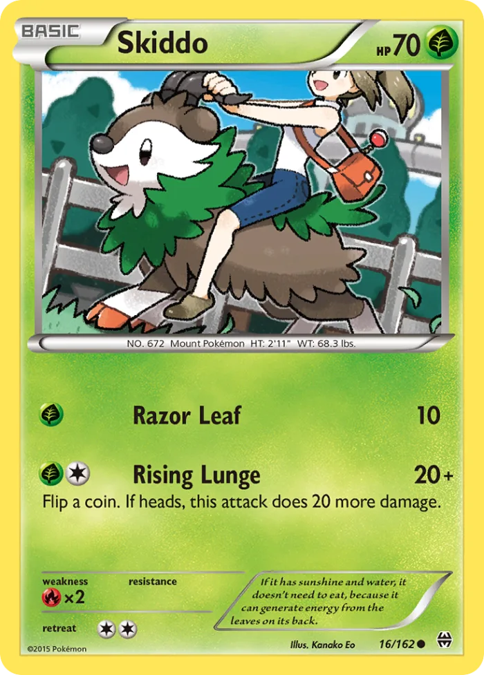 Skiddo #16 BREAKthrough Pokemon card