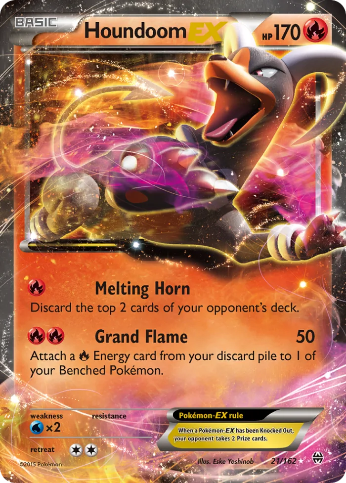 Houndoom-EX #21 BREAKthrough Pokemon card