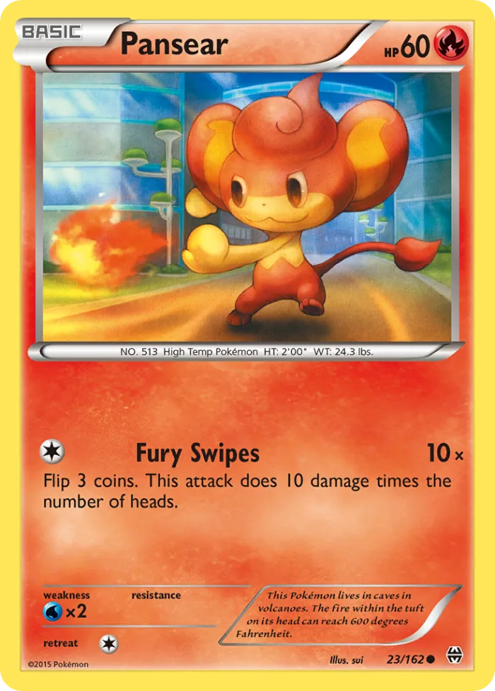 Pansear #23 BREAKthrough Pokemon card