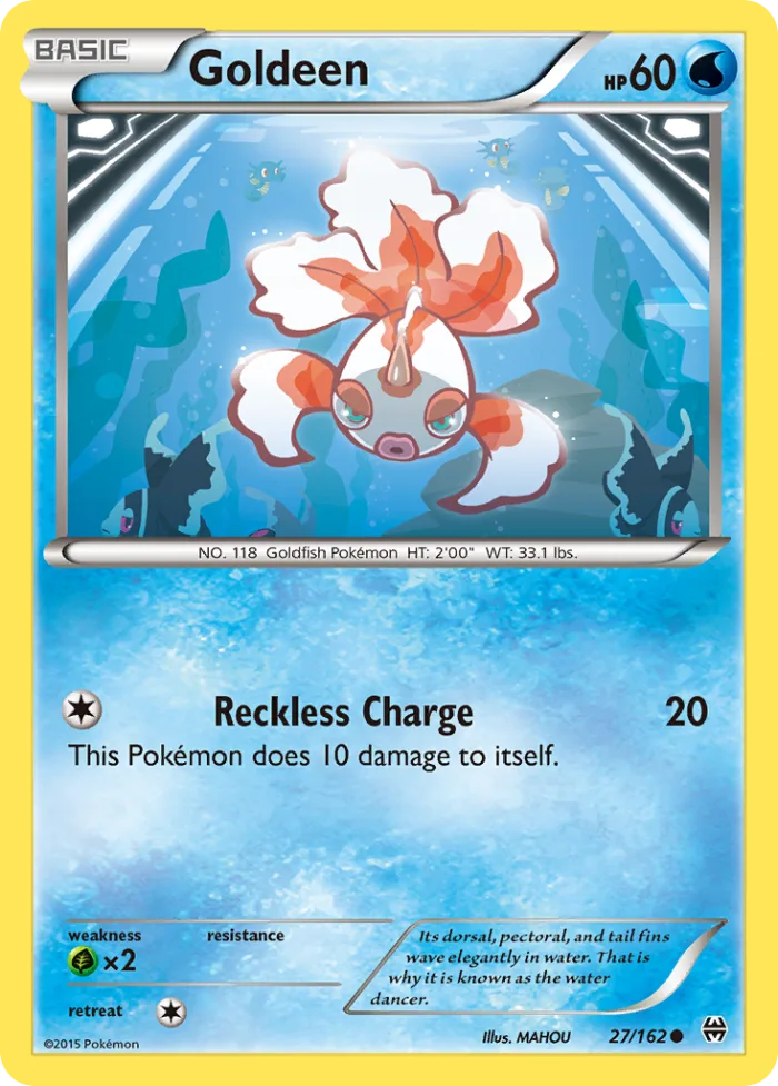 Goldeen #27 BREAKthrough Pokemon card