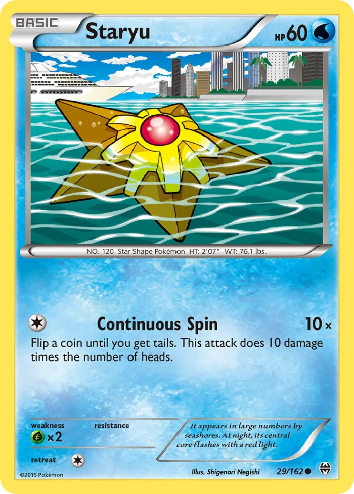 Staryu #29 BREAKthrough Pokemon card
