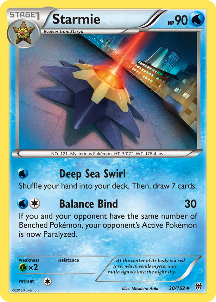 Starmie #30 BREAKthrough Pokemon card