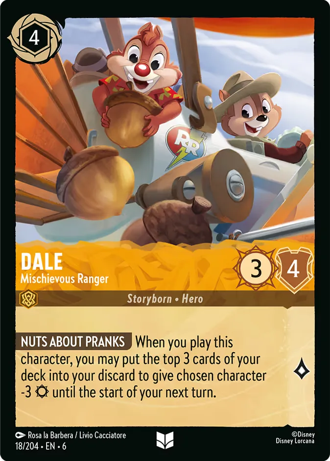 Dale #18 Azurite Sea Disney Lorcana card