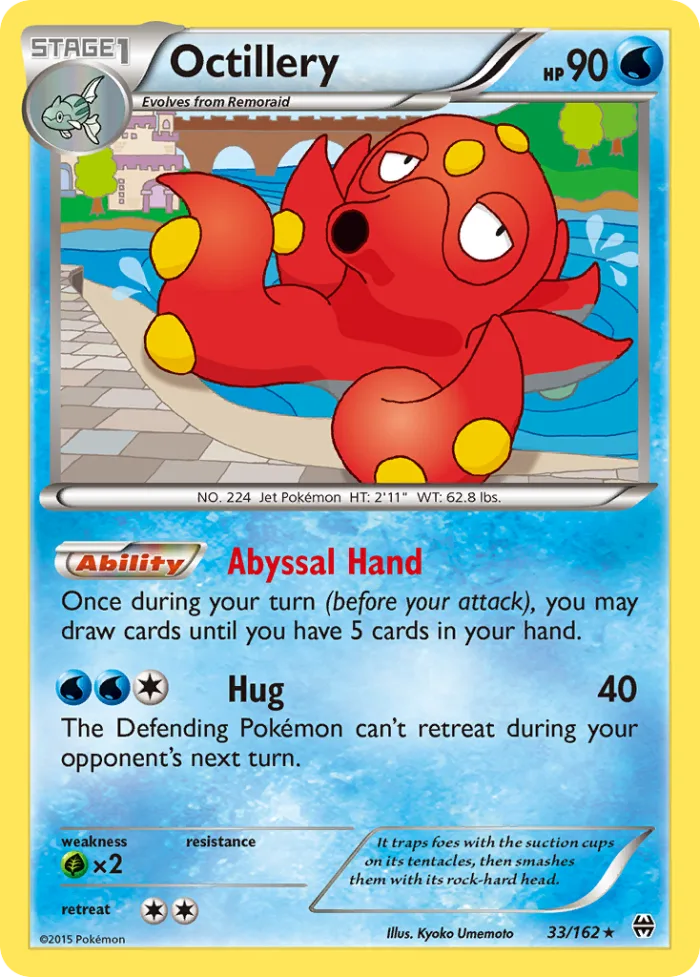 Octillery #33 BREAKthrough Pokemon card