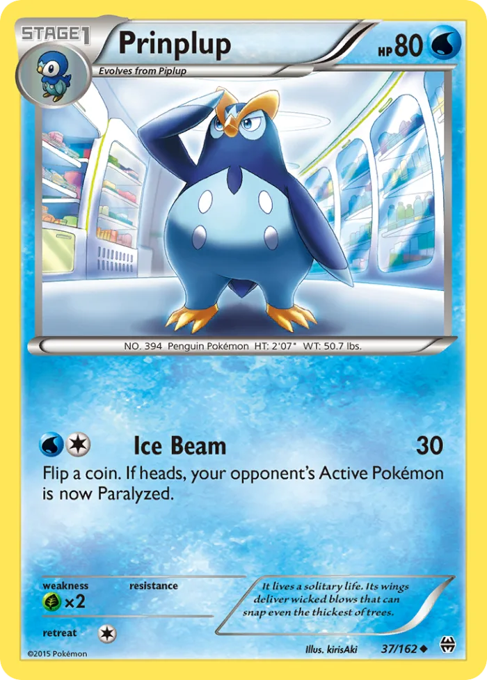 Prinplup #37 BREAKthrough Pokemon card