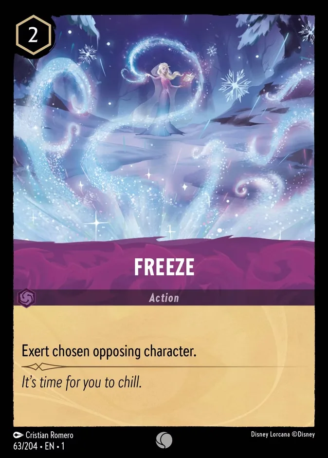 Freeze #63 The First Chapter Disney Lorcana card