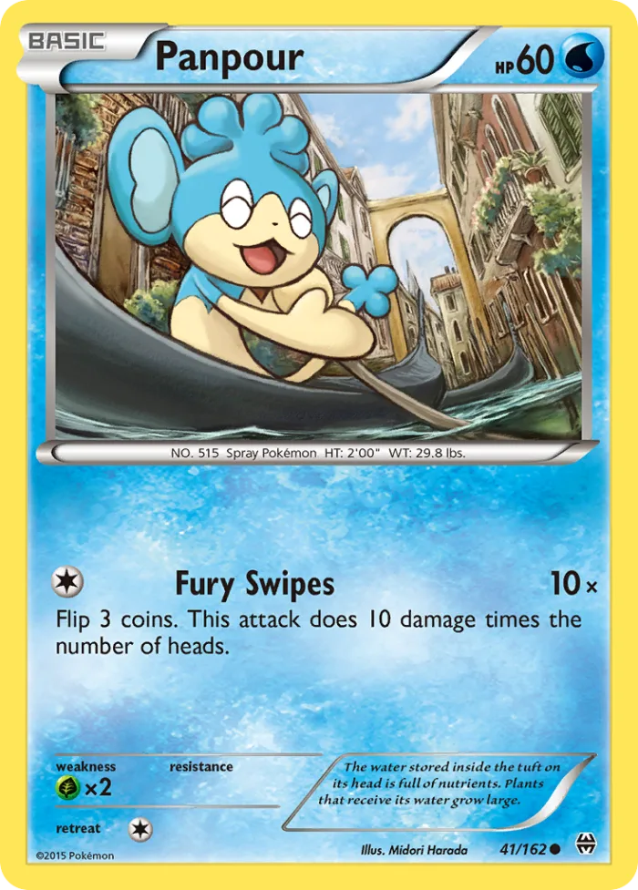 Panpour #41 BREAKthrough Pokemon card