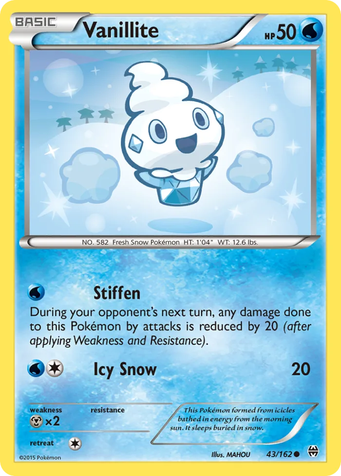 Vanillite #43 BREAKthrough Pokemon card