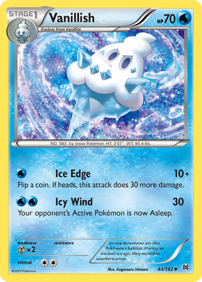 Vanillish #44 BREAKthrough Pokemon card