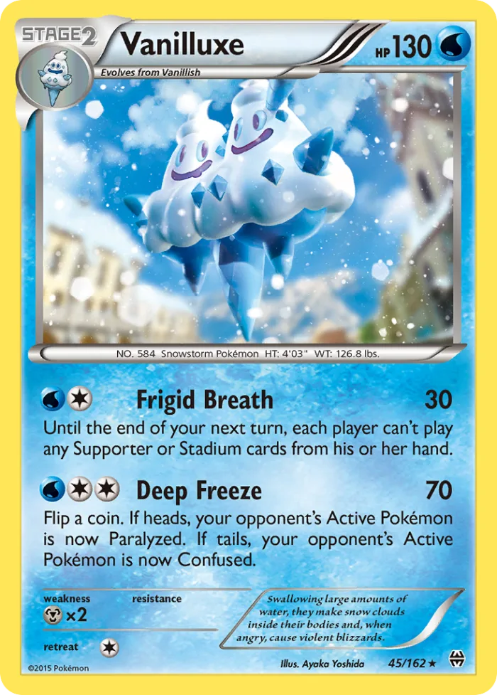 Vanilluxe #45 BREAKthrough Pokemon card