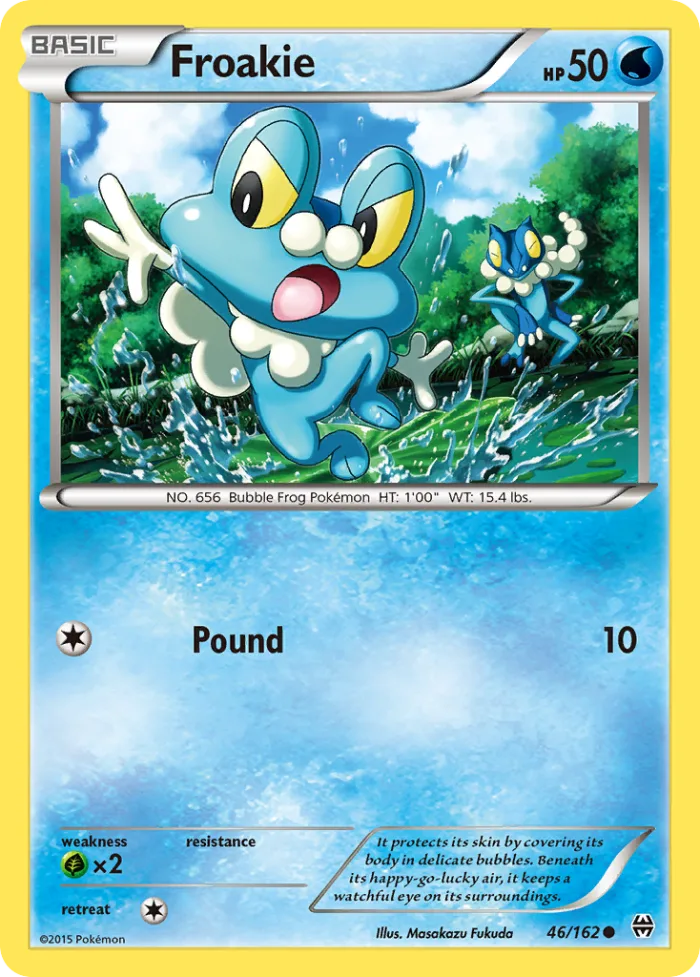 Froakie #46 BREAKthrough Pokemon card
