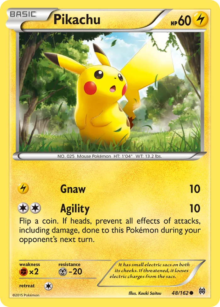 Pikachu #48 BREAKthrough Pokemon card
