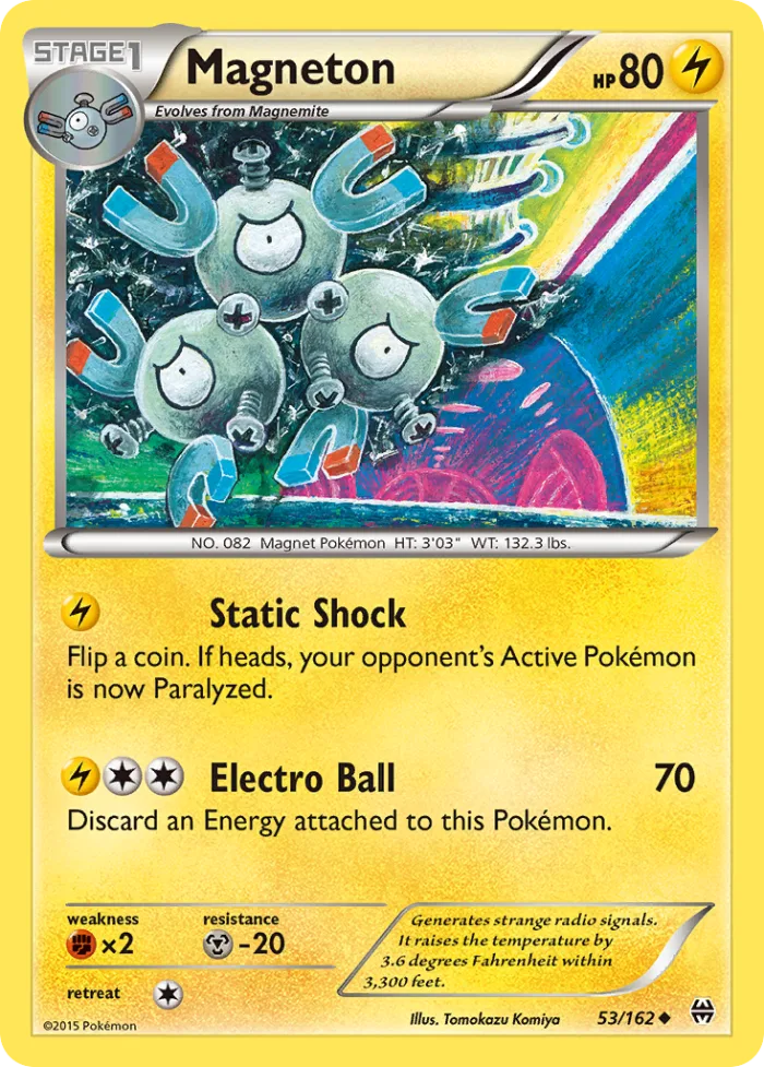 Magneton #53 BREAKthrough Pokemon card