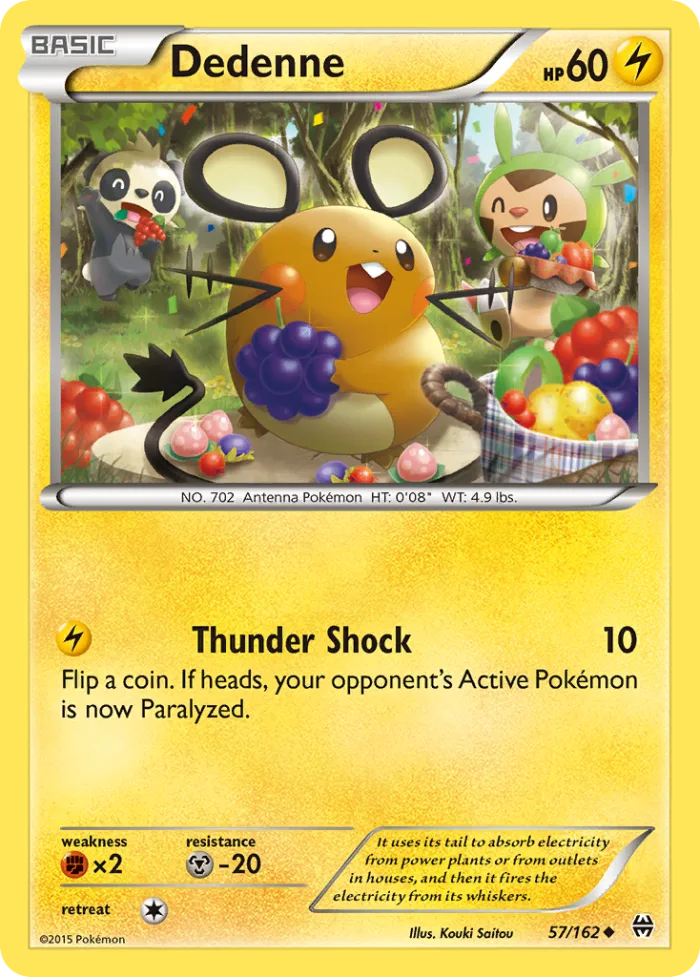 Dedenne #57 BREAKthrough Pokemon card