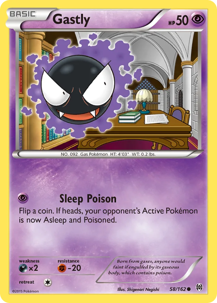 Gastly #58 BREAKthrough Pokemon card