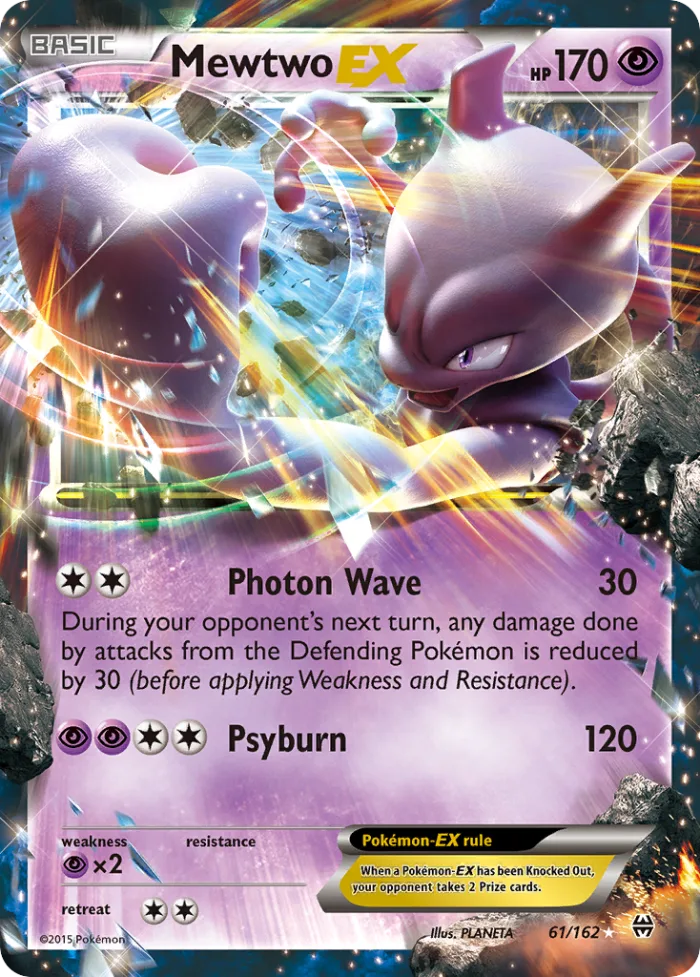 Mewtwo-EX #61 BREAKthrough Pokemon card