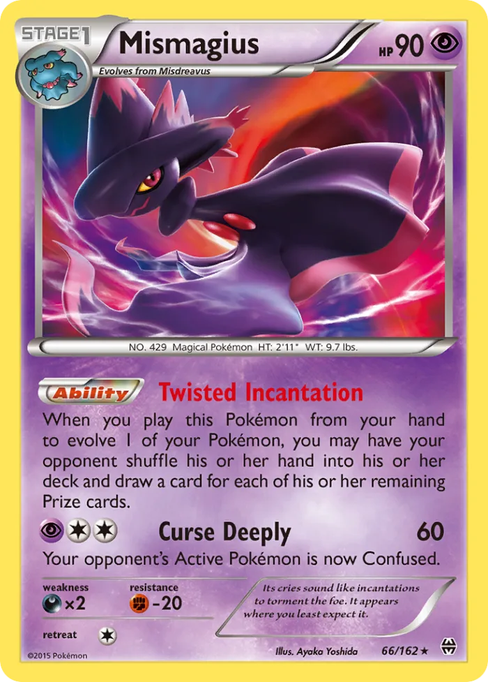 Mismagius #66 BREAKthrough Pokemon card