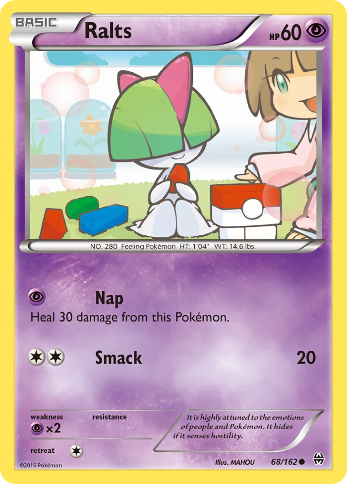 Ralts #68 BREAKthrough Pokemon card