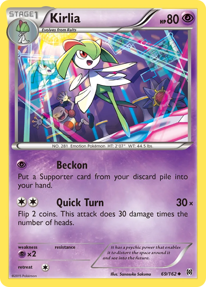 Kirlia #69 BREAKthrough Pokemon card