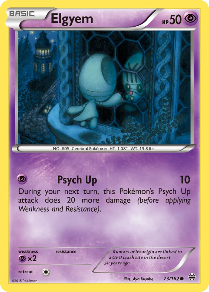 Elgyem #73 BREAKthrough Pokemon card