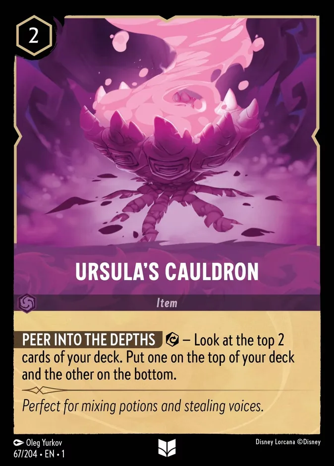 Ursula's Cauldron #67 The First Chapter Disney Lorcana card