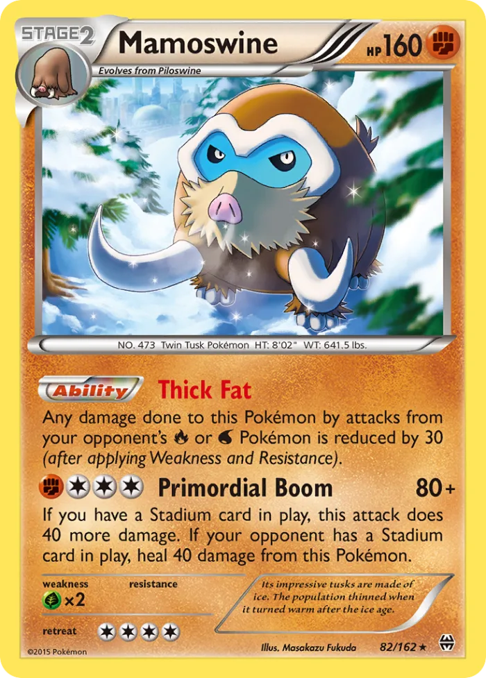 Mamoswine #82 BREAKthrough Pokemon card