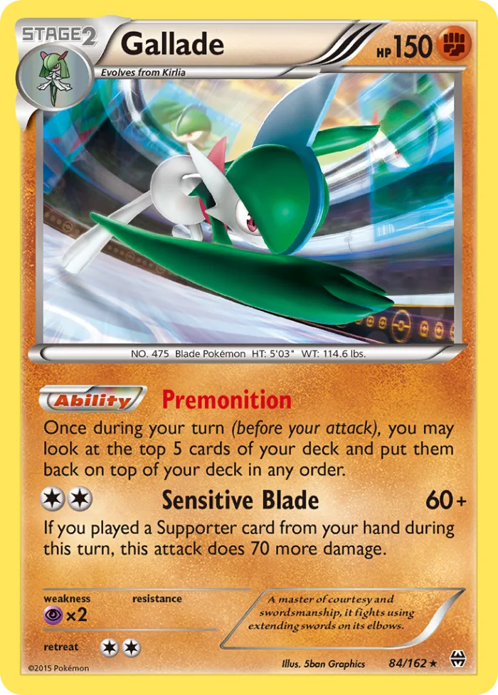 Gallade #84 BREAKthrough Pokemon card