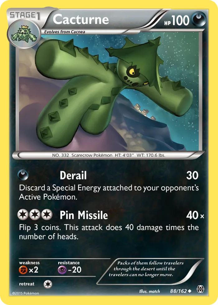 Cacturne #88 BREAKthrough Pokemon card