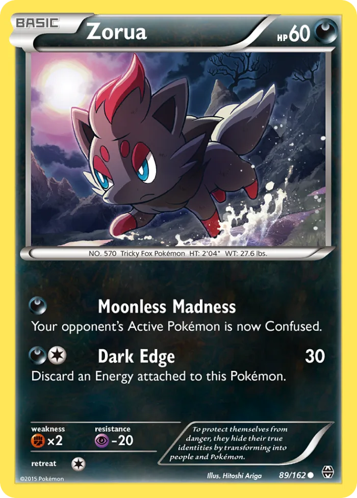 Zorua #89 BREAKthrough Pokemon card