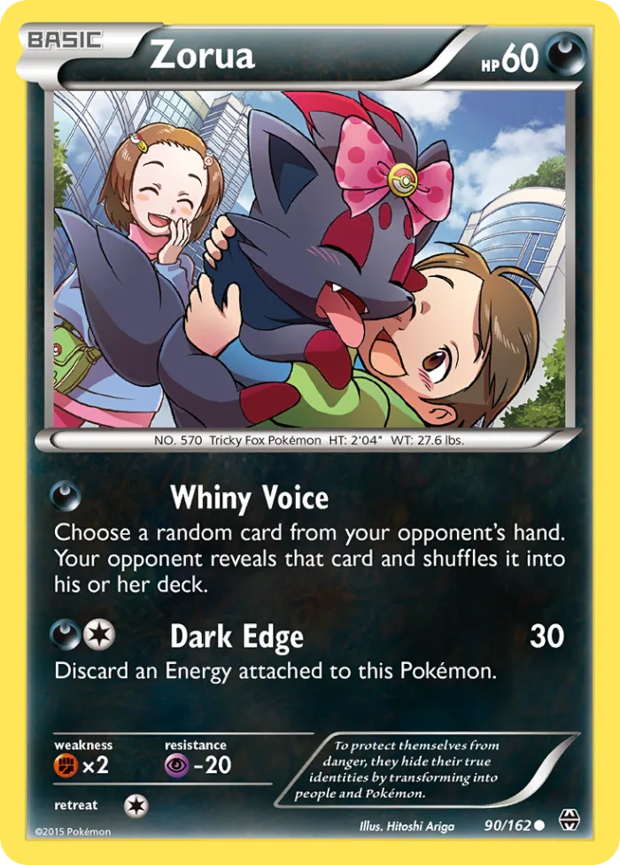 Zorua #90 BREAKthrough Pokemon card