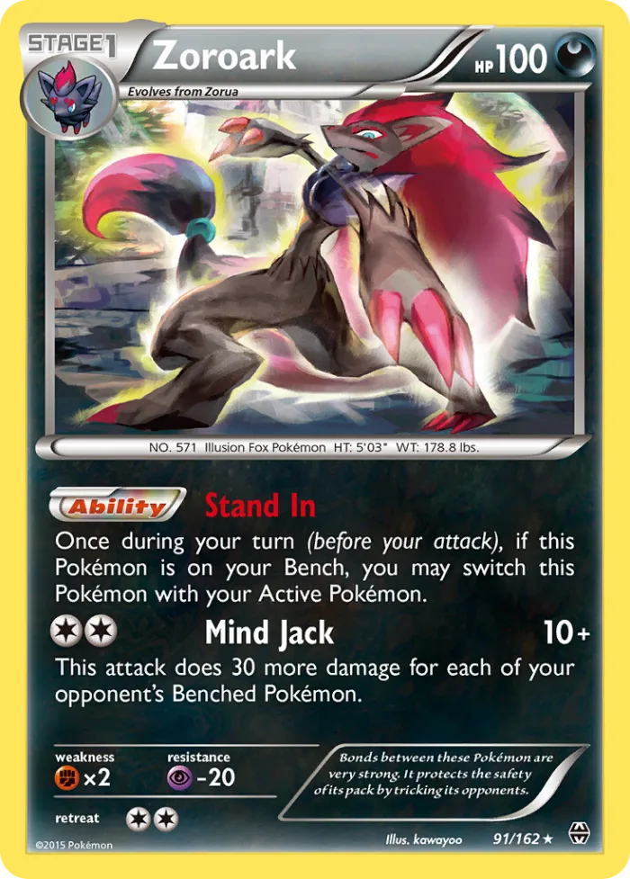 Zoroark #91 BREAKthrough Pokemon card