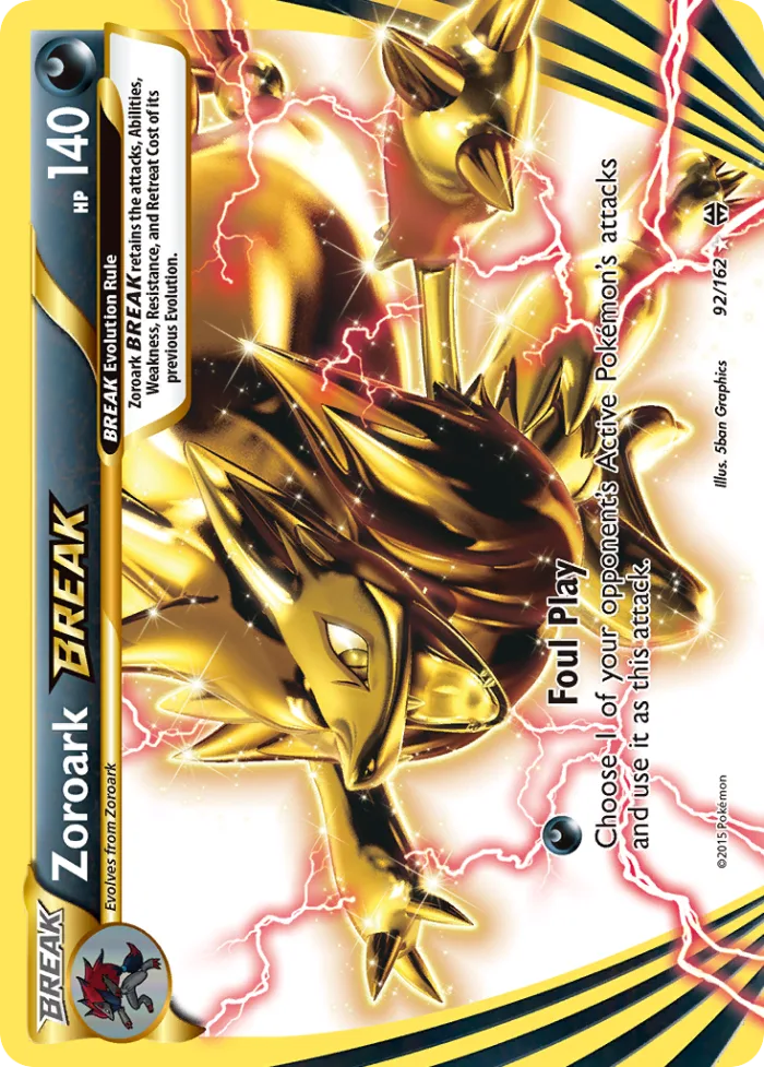 Zoroark BREAK #92 BREAKthrough Pokemon card