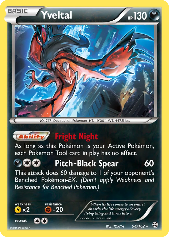 Yveltal #94 BREAKthrough Pokemon card