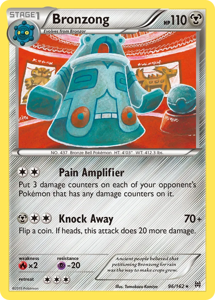 Bronzong #96 BREAKthrough Pokemon card