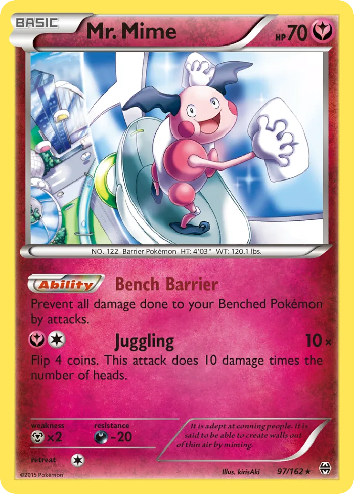 Mr. Mime #97 BREAKthrough Pokemon card