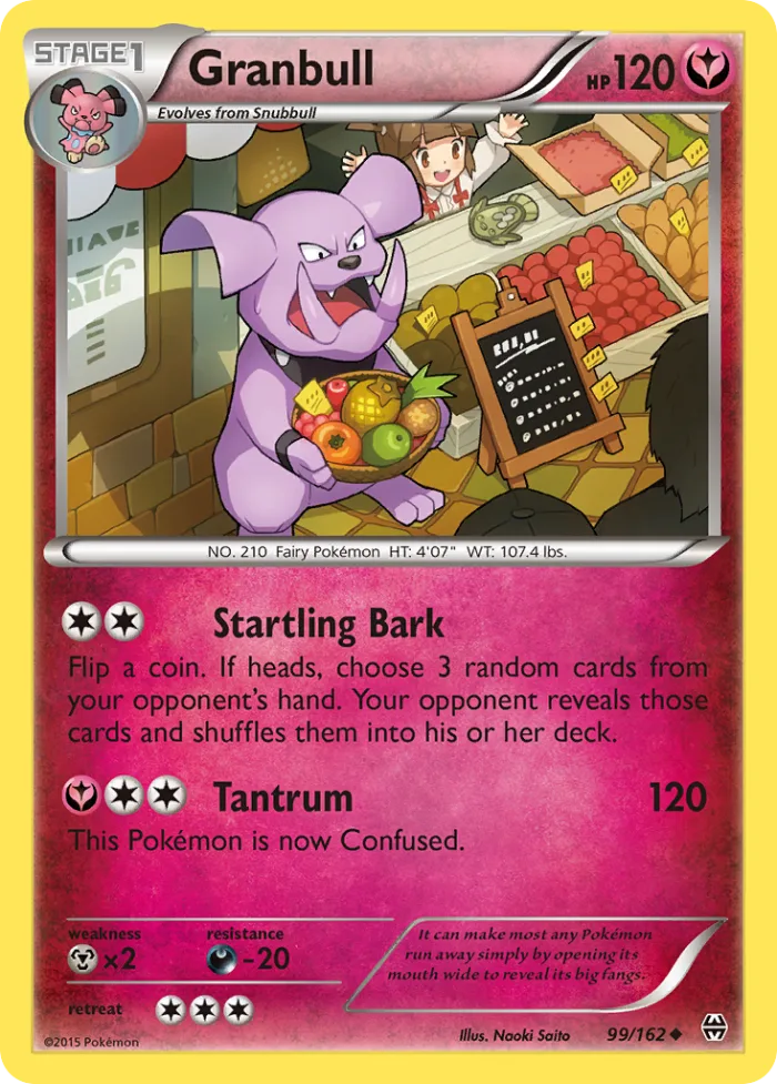 Granbull #99 BREAKthrough Pokemon card