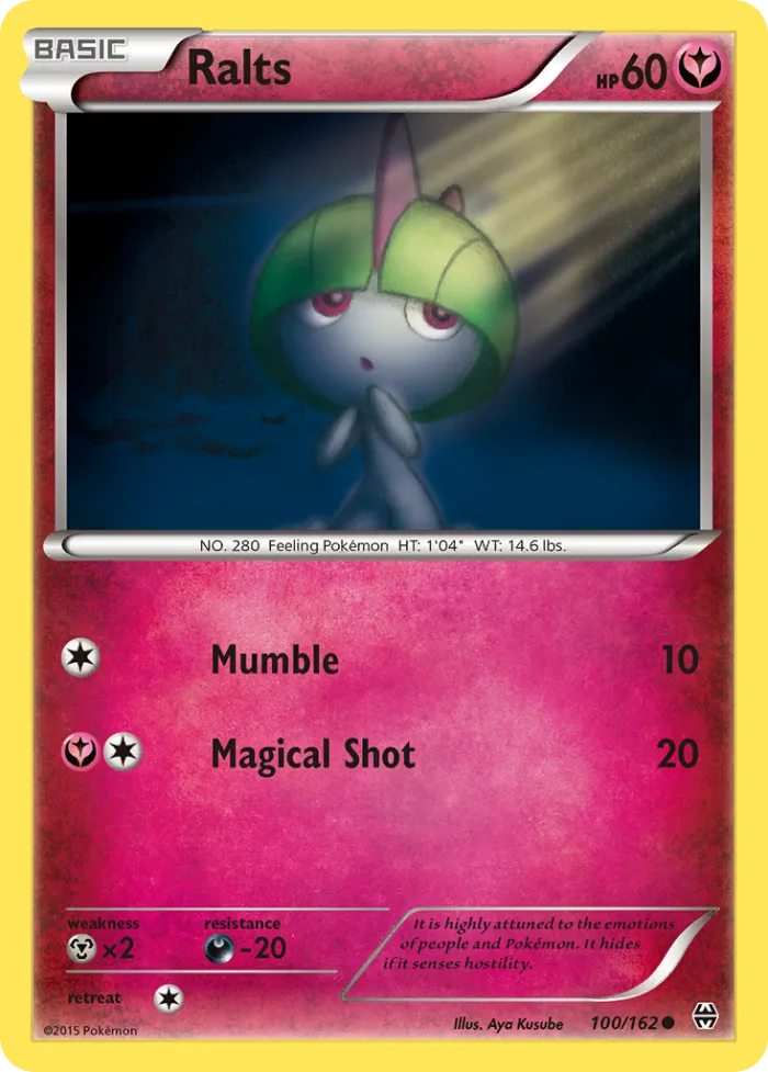 Ralts #100 BREAKthrough Pokemon card