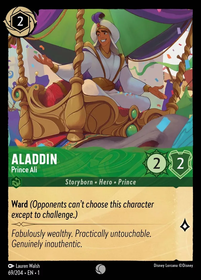 Aladdin #69 The First Chapter Disney Lorcana card