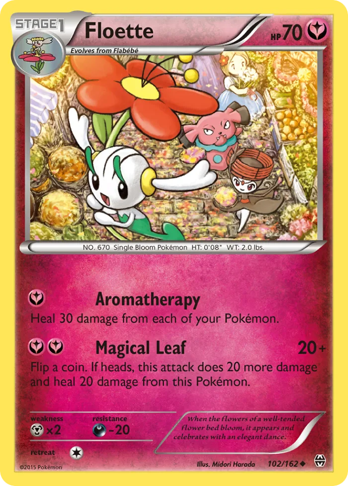 Floette #102 BREAKthrough Pokemon card
