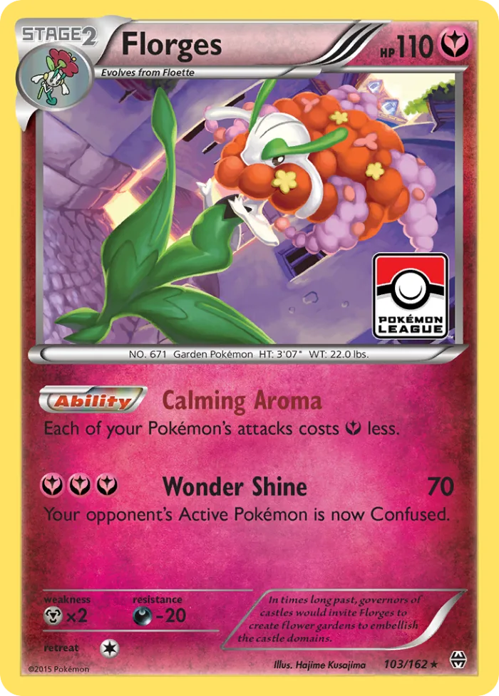 Florges #103 BREAKthrough Pokemon card