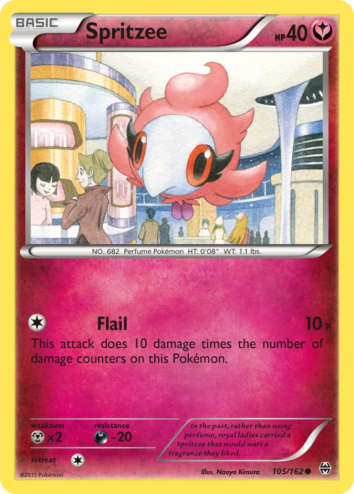 Spritzee #105 BREAKthrough Pokemon card