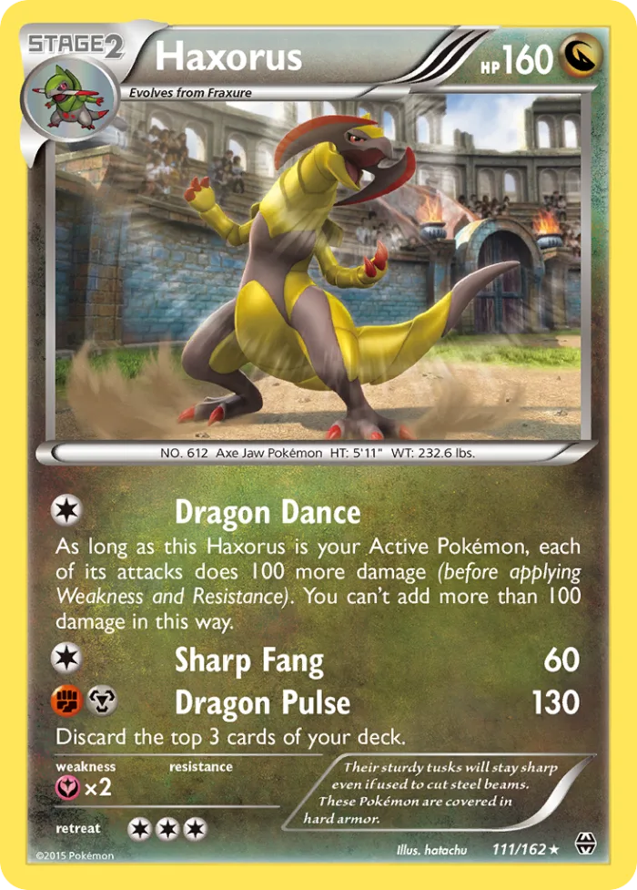 Haxorus #111 BREAKthrough Pokemon card