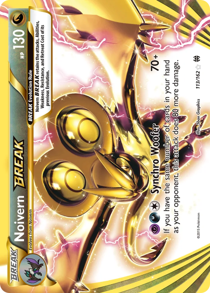 Noivern BREAK #113 BREAKthrough Pokemon card