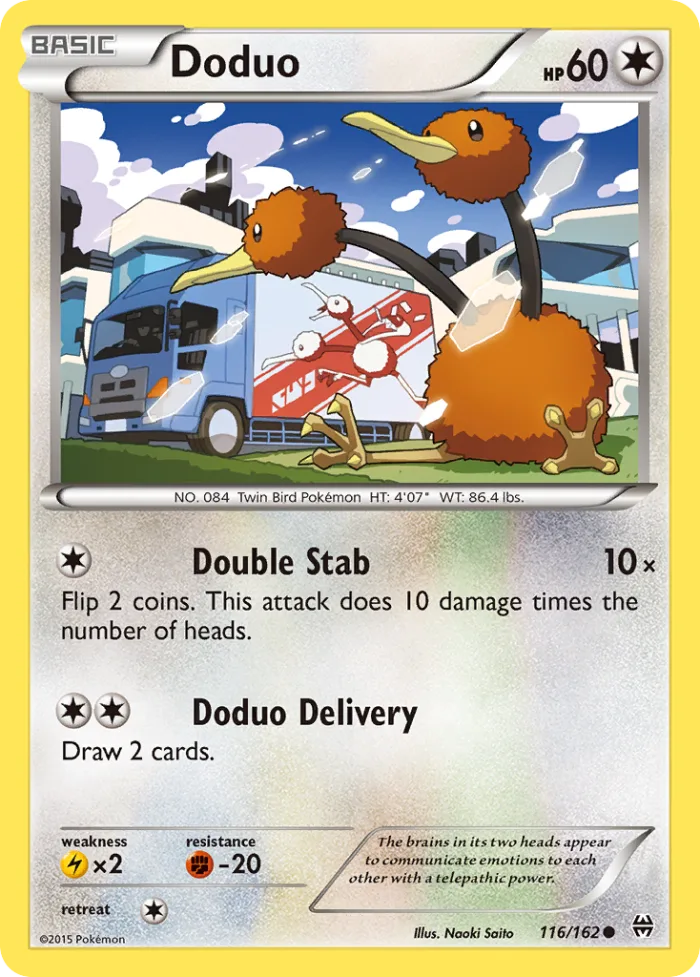 Doduo #116 BREAKthrough Pokemon card