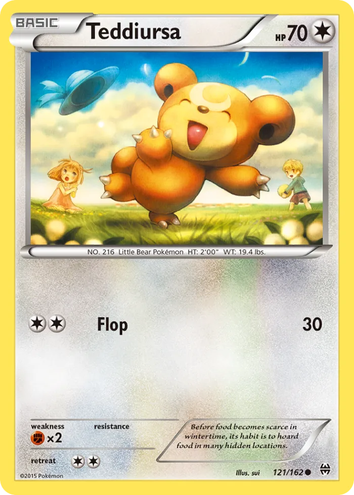 Teddiursa #121 BREAKthrough Pokemon card