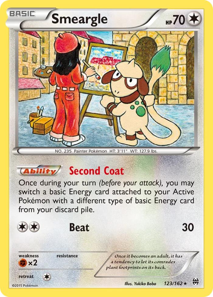 Smeargle #123 BREAKthrough Pokemon card