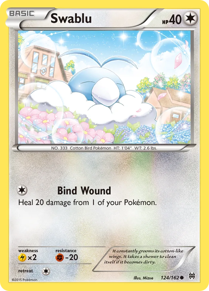 Swablu #124 BREAKthrough Pokemon card